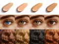 Strisce di fondotinta, occhi di vari colori e ciocche di capelli: un tripudio di colori primaverili per ogni incarnato.