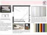 Idee per i colori pareti camera da letto feng shui: tonalità neutre e rilassanti per l'armadio e accenti di colore per personalizzare.