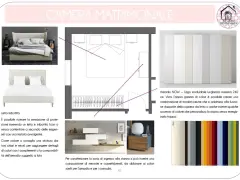 Idee per i colori pareti camera da letto feng shui: tonalità neutre e rilassanti per l'armadio e accenti di colore per personalizzare.
