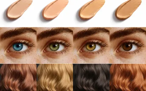 Strisce di fondotinta, occhi di vari colori e ciocche di capelli: un tripudio di colori primaverili per ogni incarnato.