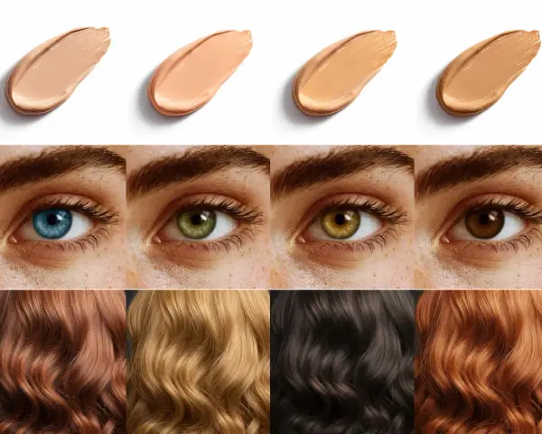Strisce di fondotinta, occhi di vari colori e ciocche di capelli: un tripudio di colori primaverili per ogni incarnato.